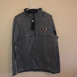 Gray university of Georgia quarter zip jacket